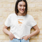 Lion Hearted Leo Crop Top White