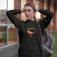 Lion Hearted Leo Women Sweatshirt Black