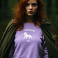 Lion Hearted Leo Women Sweatshirt Lavender