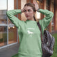 Lion Hearted Leo Women Sweatshirt Mint Green