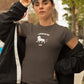 Lion Hearted Leo Women T-Shirt Charcoal Grey