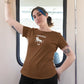 Lion Hearted Leo Women T-Shirt Coffee Brown