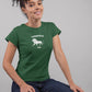 Lion Hearted Leo Women T-Shirt Olive Green