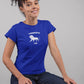 Lion Hearted Leo Women T-Shirt Royal Blue