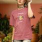 Peacemake Libra Women Oversized T-Shirt Dusty Rose