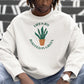 Life's Joy Rooted in Green Men Sweatshirt White