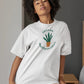 Life's Joy Rooted in Green Women Oversized T-Shirt Black