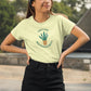 Life's Joy Rooted in Green Women T-Shirt Butter Yellow