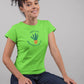 Life's Joy Rooted in Green Women T-Shirt Liril Green