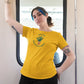 Life's Joy Rooted in Green Women T-Shirt Yellow