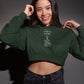 Lime And Shine Unisex Crop Hoodie