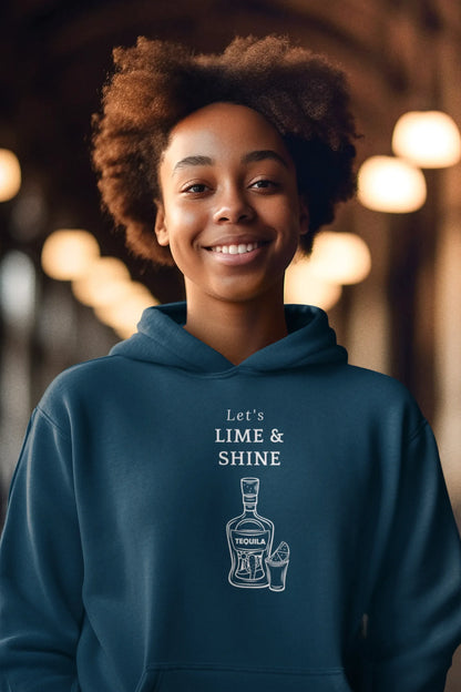 Lime 'n Shine Women Hoodie Navy Blue