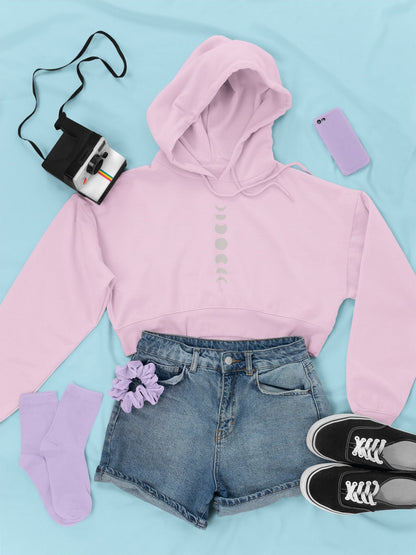 Lunar Cascade Crop Hoodie