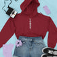 Lunar Cascade Crop Hoodie