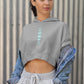 Lunar Cascade Crop Hoodie