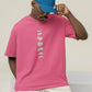 Lunar Cascade Men Oversized T-Shirt Blush Pink