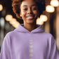 Lunar Cascade Women Hoodie Lavender