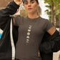 Lunar Cascade Women T-Shirt Charcoal Grey