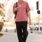 Celestial Harmony Men Oversized T-Shirt Steel Blue
