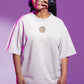 Celestial Harmony Women Oversized T-Shirt White