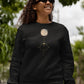 Celestial Harmony Women Sweatshirt Black