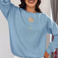 Celestial Harmony Women Sweatshirt Steel Blue