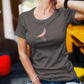 Lunar Elegance Women T-Shirt Charcoal Grey