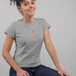 Lunar Elegance Women T-Shirt Grey