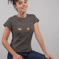 Neat & Rocks Harmony Women T-Shirt Charcoal Grey