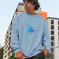 Octaman Men Sweatshirt Steel Blue