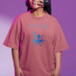 Octaman Women Oversized T-Shirt Dusty Rose