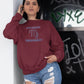 Overthinking Perfectionist Women Sweatshirt Maroon