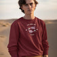 Pisces Serenity Men Sweatshirt Maroon