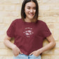 Pisces Serenity Crop Top Maroon