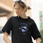 Pisces Serenity Women Oversized T-Shirt Steel Blue