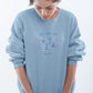 Pisces Serenity Women Sweatshirt Steel Blue