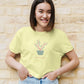 The Plant Lover Crop Top Butter Yellow