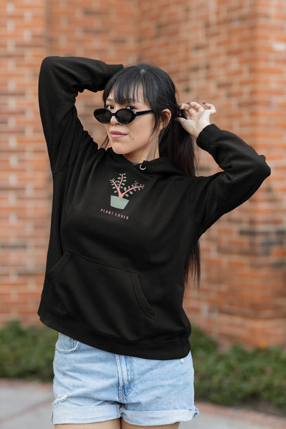 The Plant Lover Women Hoodie Black