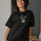 The Plant Lover Women Oversized T-Shirt Black