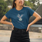 The Plant Lover Women T-Shirt Navy Blue