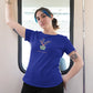 The Plant Lover Women T-Shirt Royal Blue