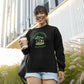 Planting Happiness Reaping Joy Women Sweatshirt Black