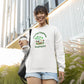 Planting Happiness Reaping Joy Women Sweatshirt White