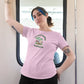 Planting Happiness Reaping Joy Women T-Shirt Pink
