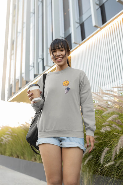 Pocket Astro-Hangover Women Sweatshirt Grey