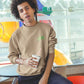 Pocket Froggy Friends Men Sweatshirt Beige