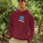 Raven-Paw Men Hoodie Maroon