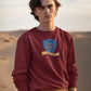 Raven-Paw Men Sweatshirt Maroon