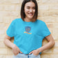 Raven Paw Crop Top Sky Blue