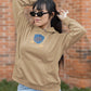 Raven-Paw Women Hoodie Beige